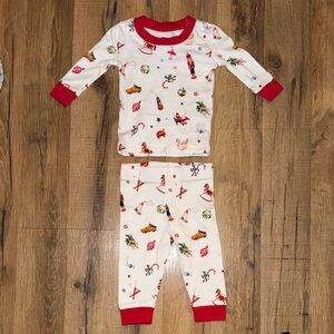 LAKE Festive Christmas Pajama Set - 6-9 Month